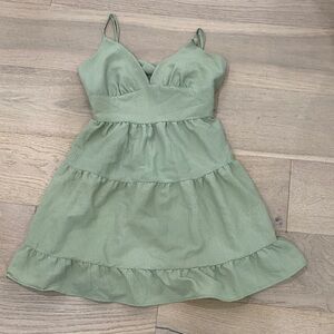 SHEIN Green Mini Dress